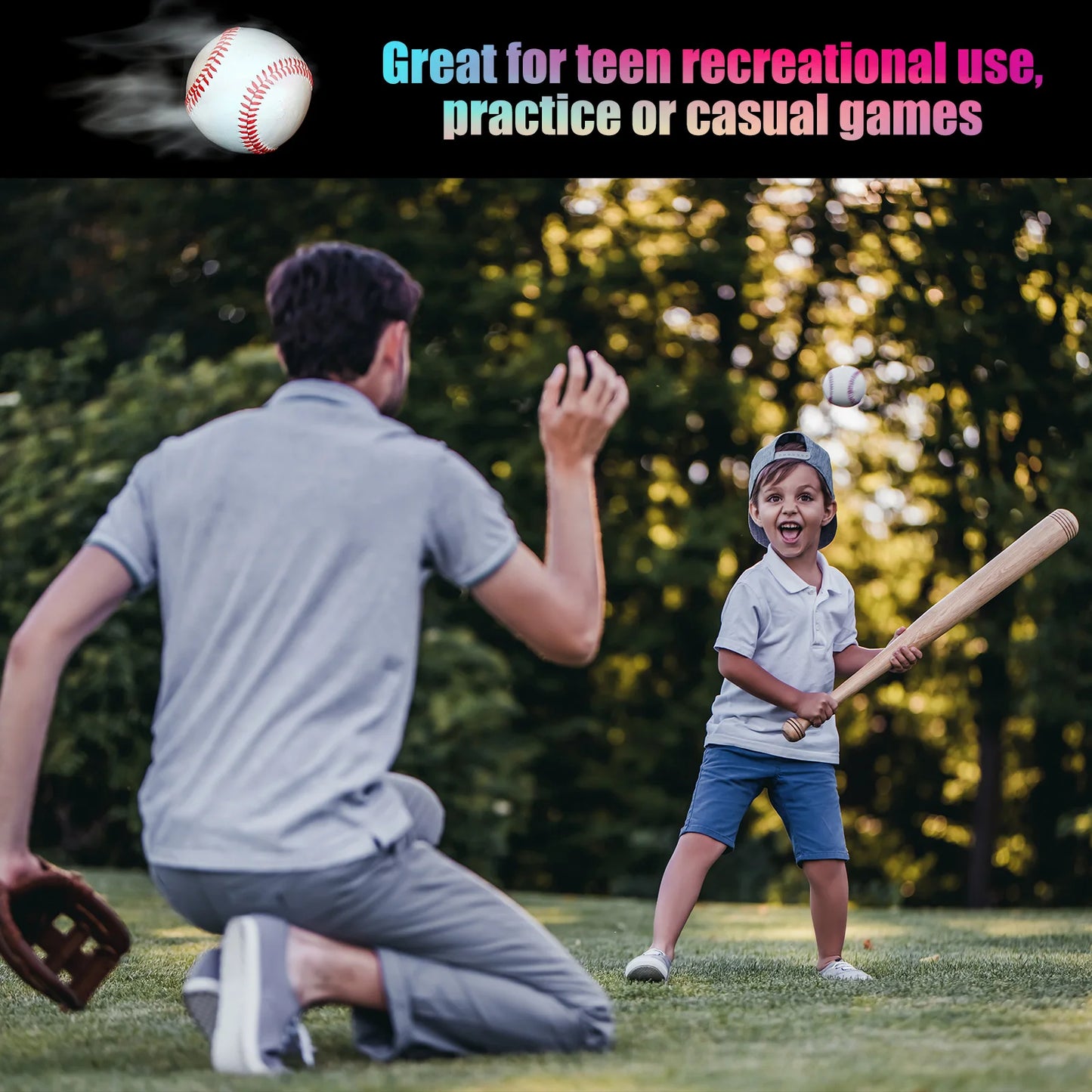 9 Inch Baseball 6 Pack Baseballs Soft Bulk Standard Size Adult Leather Training Baseball Unmarked Baseballs for Youth Pitching