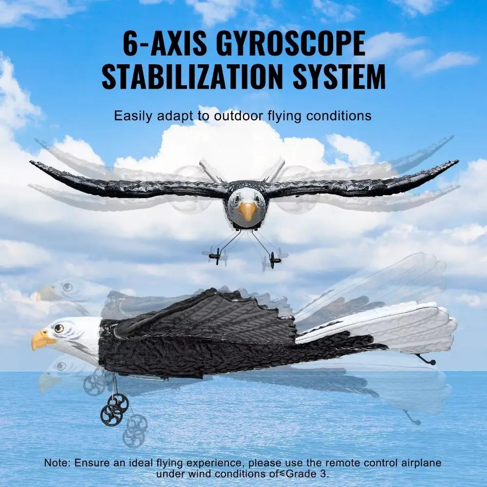 RC Plane Wingspan Eagle Aircraft Fighter 2.4G Radio Control Remote Control Hobby Glider Airplane Foam Boys Toys for Children