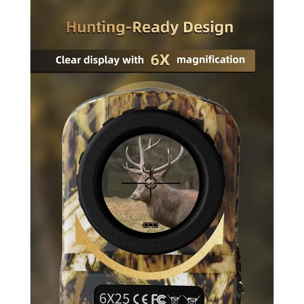 HX-700N Hunting Range Finder 700 Yards Waterproof Archery Rangefinder for Bow Hunting with Range and Speed Mode
