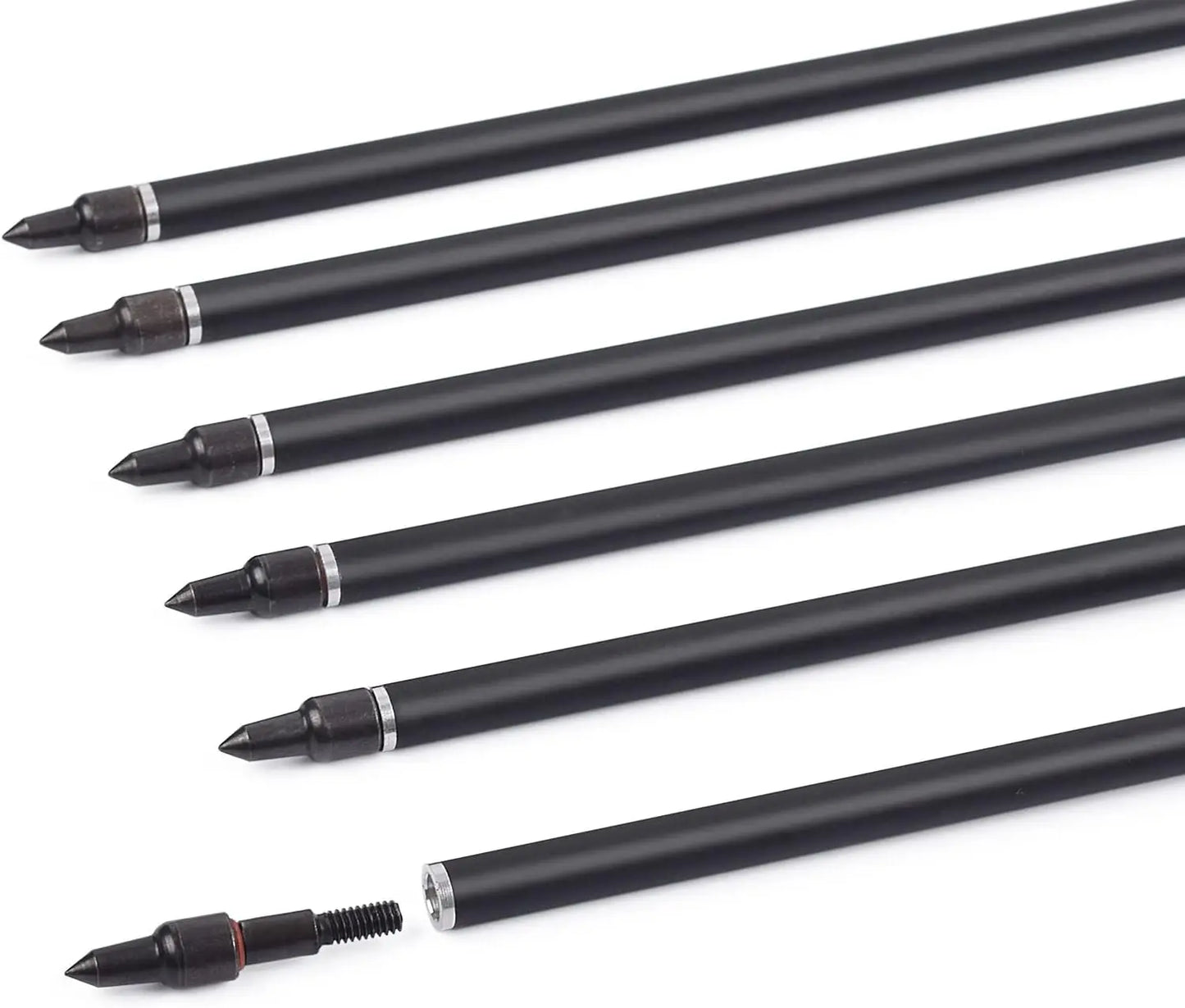 Carbon Arrow Archery 30inch Hunting Target Practice Arrows for Compound & Recurve Bow Spine 500 with Removable Tips (Pack of 12)