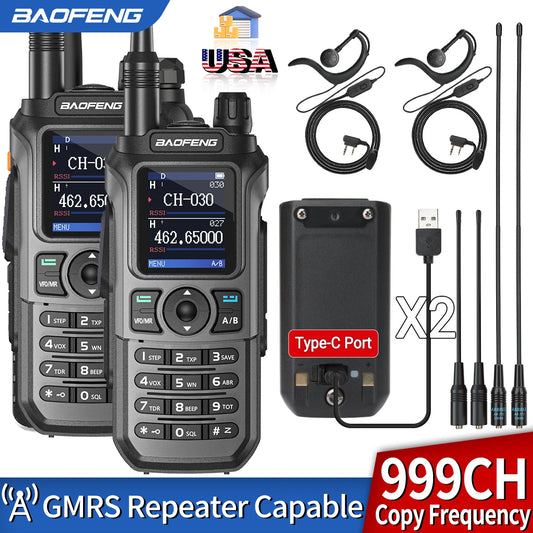 Baofeng GM21 Pro Walkie Talkie Type C NOAA Two Way Radio