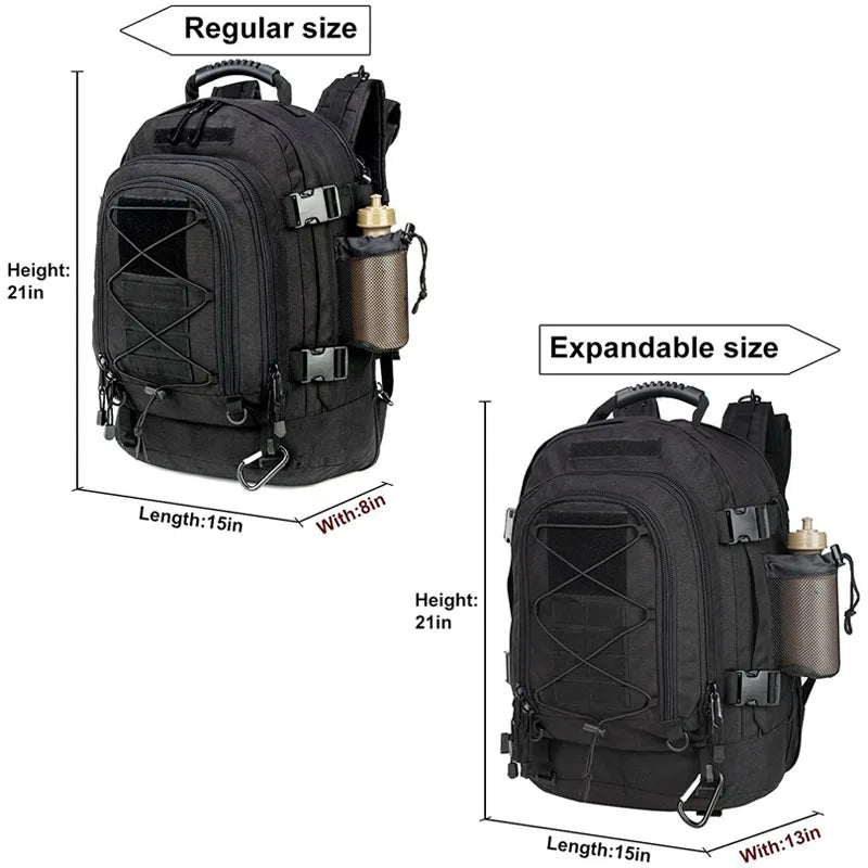 LQARMY 65L Military Tactical Backpack Molle Rucksack