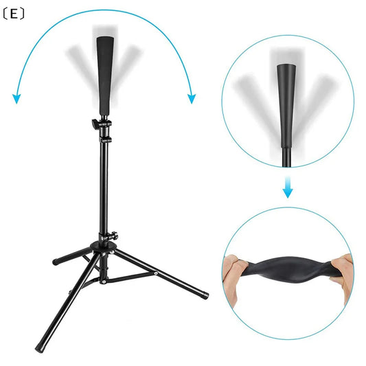 〔E〕Baseball Batting Trainer rubber topper Softball Accessories Practical Durable Training Holder Aid Training Equipment Display