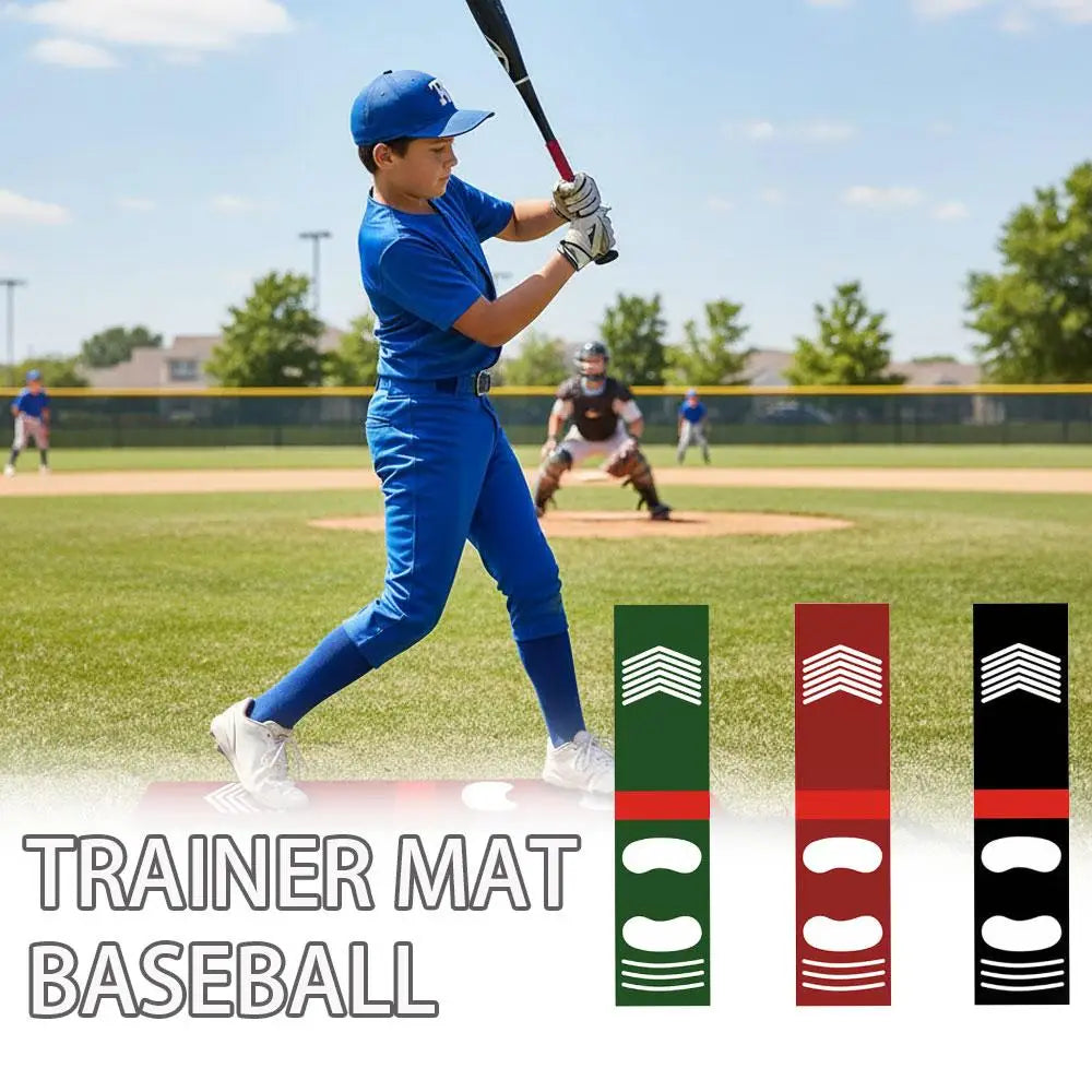 Softball Hitting Training Aid for Baseball Beginner Practice Baseball Softball Hitting Batting Mat Correct Standing Posture Mat