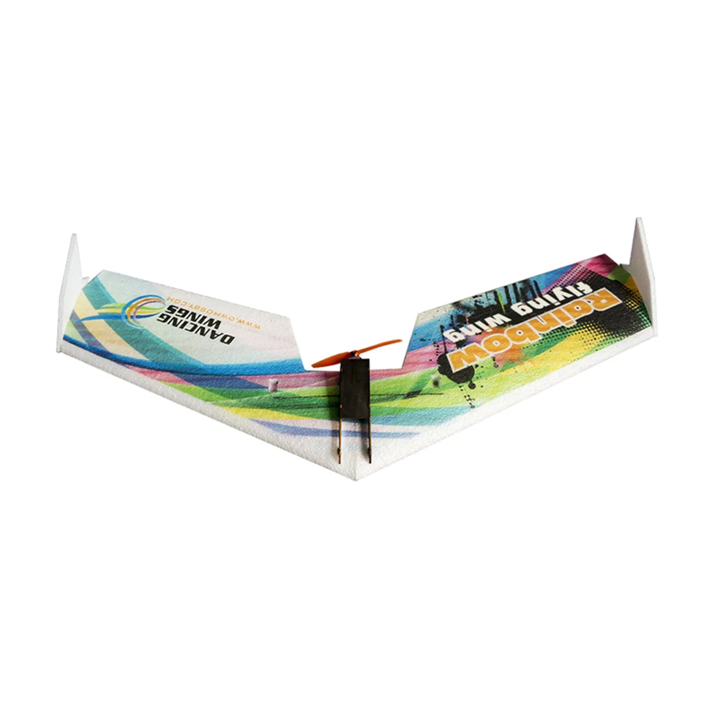 RC Plane EPP Airplane Model DW HOBBY Rainbow Fly Wing 800mm Wingspan Tail push version RC Airplane Kit