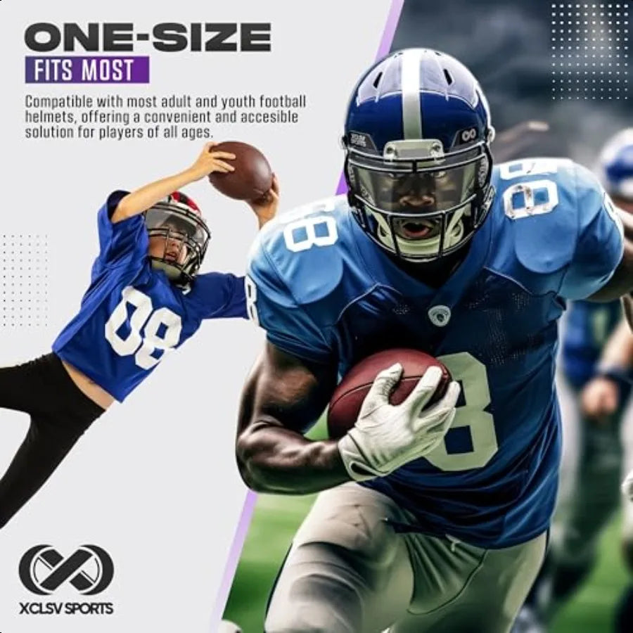 Hign-concerned Football Helmet Visor Anti Fog UV Block Clear Shield