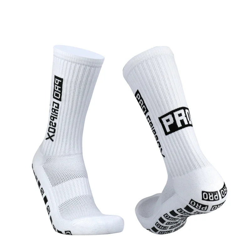 Silicone Anti Slip Football Socks for Men and Women