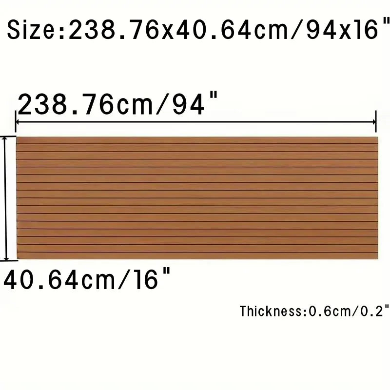EVA Teak Decking Sheet For Yacht Self Adhesive Flooring Mat