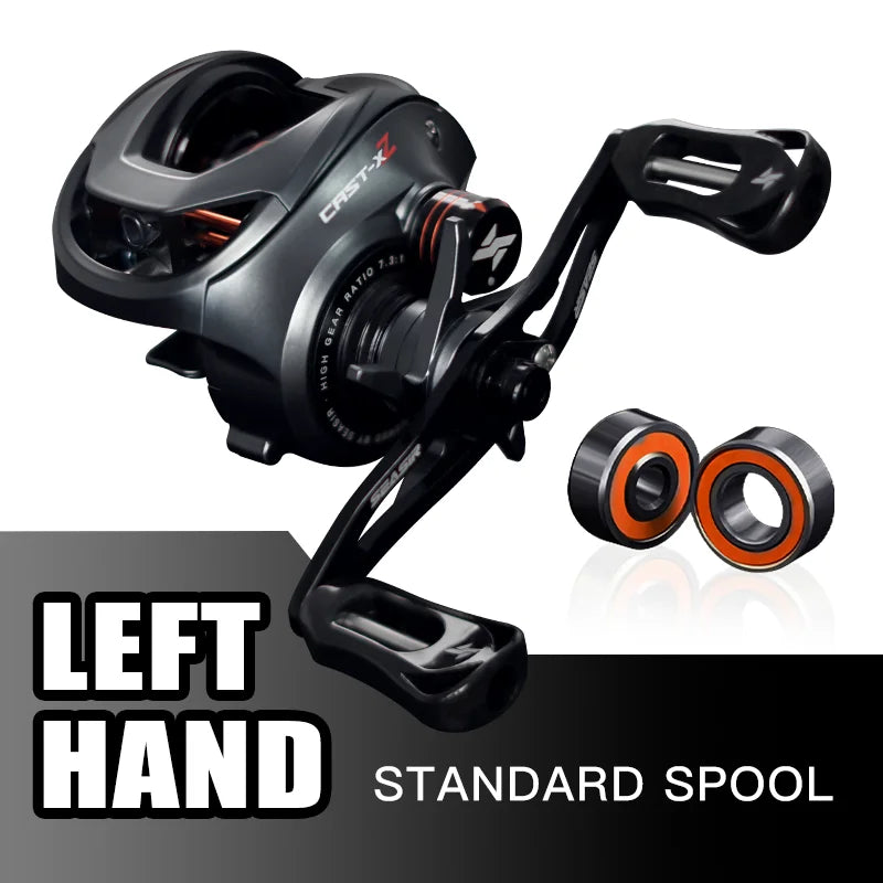 SeaSir Cast X2 Baitcasting Reel 7 to 1 Ceramic Bearings