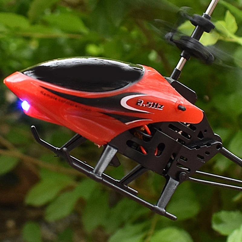 RC Helicopter Drone with Light Electric Flying Toy Radio Remote Control Aircraft Indoor Outdoor Game Model Gift Toy A2UB