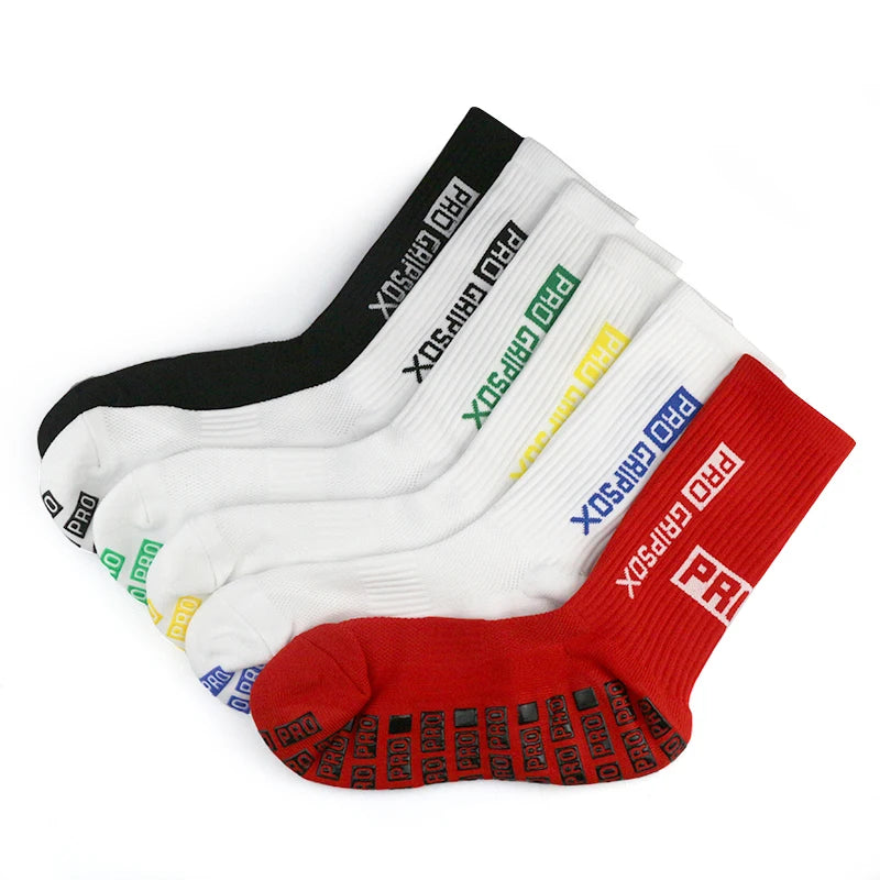 Silicone Anti Slip Football Socks for Men and Women
