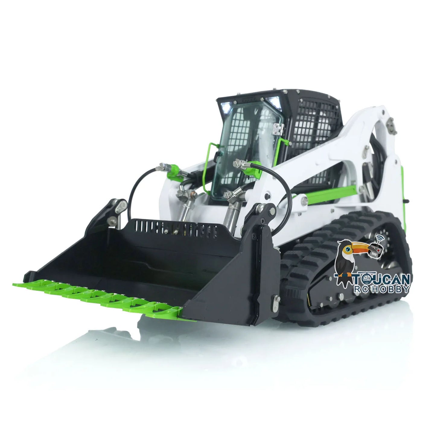 US Stock LT5 LESU 1/14 Scale RC Hydraulic Loader Skid-Steer RTR Radio Controlled Tracked Car Model with Light Sound Toy THZH1353