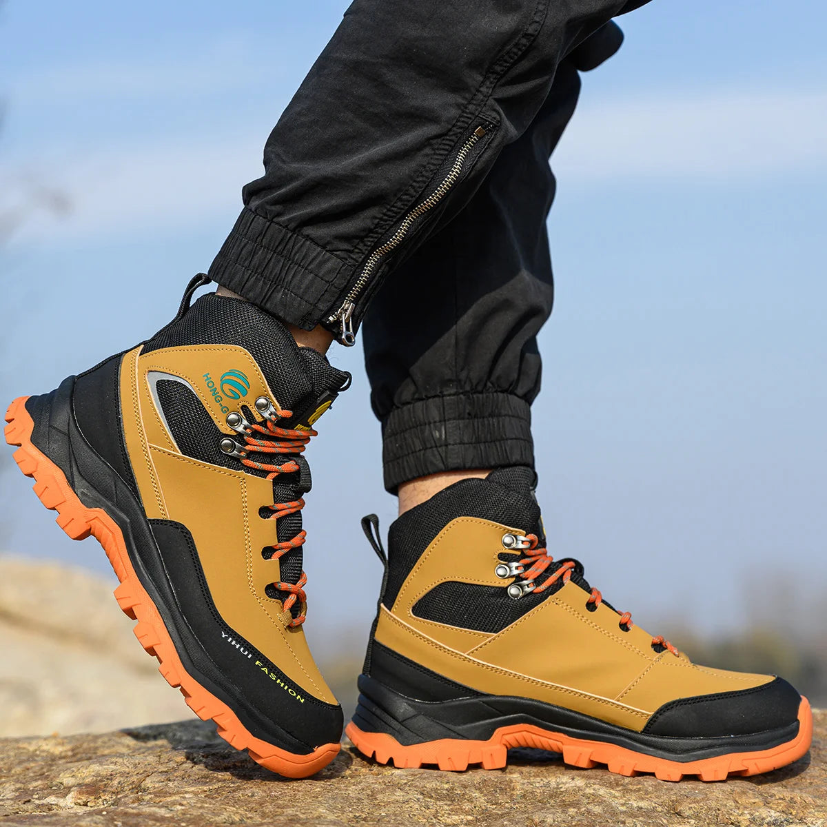 Safety Shoes Men Work Sneakers Indestructible Shoes Anti-smash Puncture-Proof Protective Shoes Steel Toe Construction Work Boots