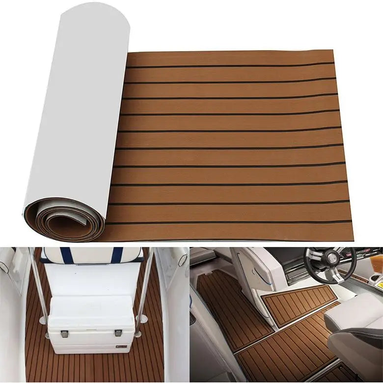 EVA Teak Decking Sheet For Yacht Self Adhesive Flooring Mat