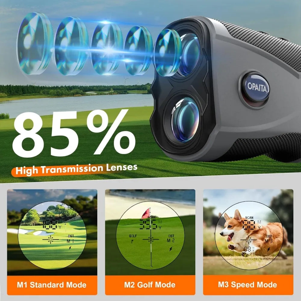 Golf Rangefinder 8x Magnification Flagpole Lock Magnetic