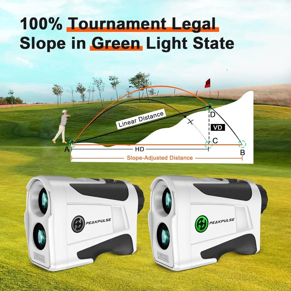 Golf Rangefinder 1700 Yards Rechargeable 6x Magnification