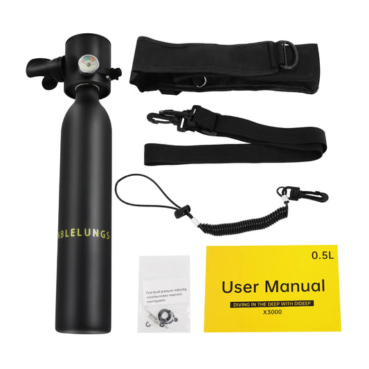 0.5L Mini Scuba Tank Diver Underwater 5 To 10 Minutes