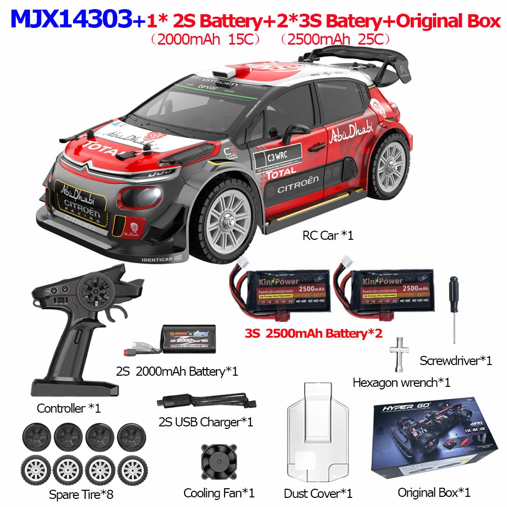 JIUSICE 4WD Off Road RC Car High Speed Remote Control