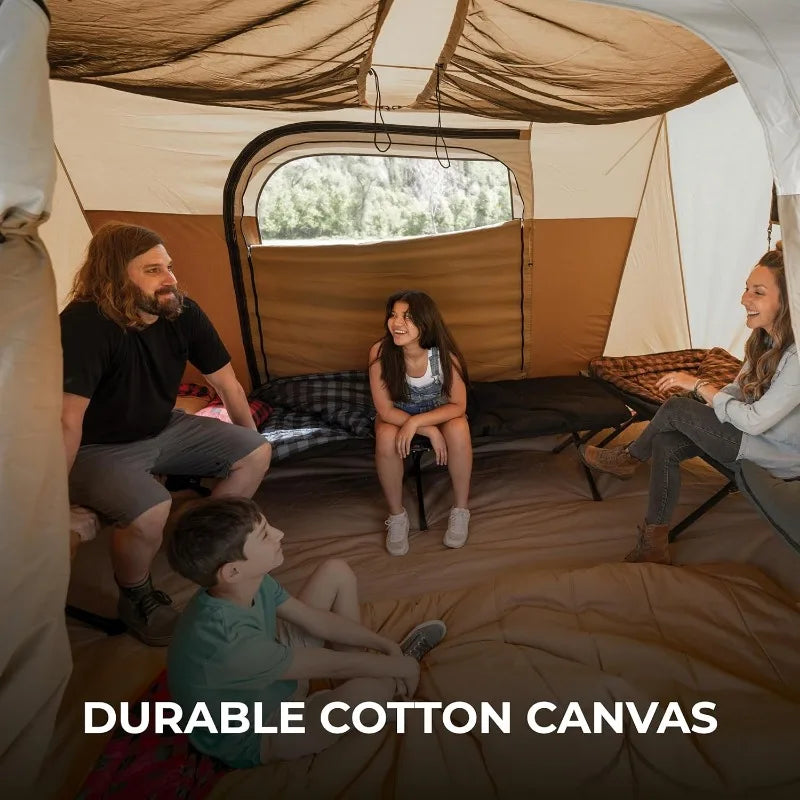 Teton Sports Canvas Tent Family Camping All Seasons