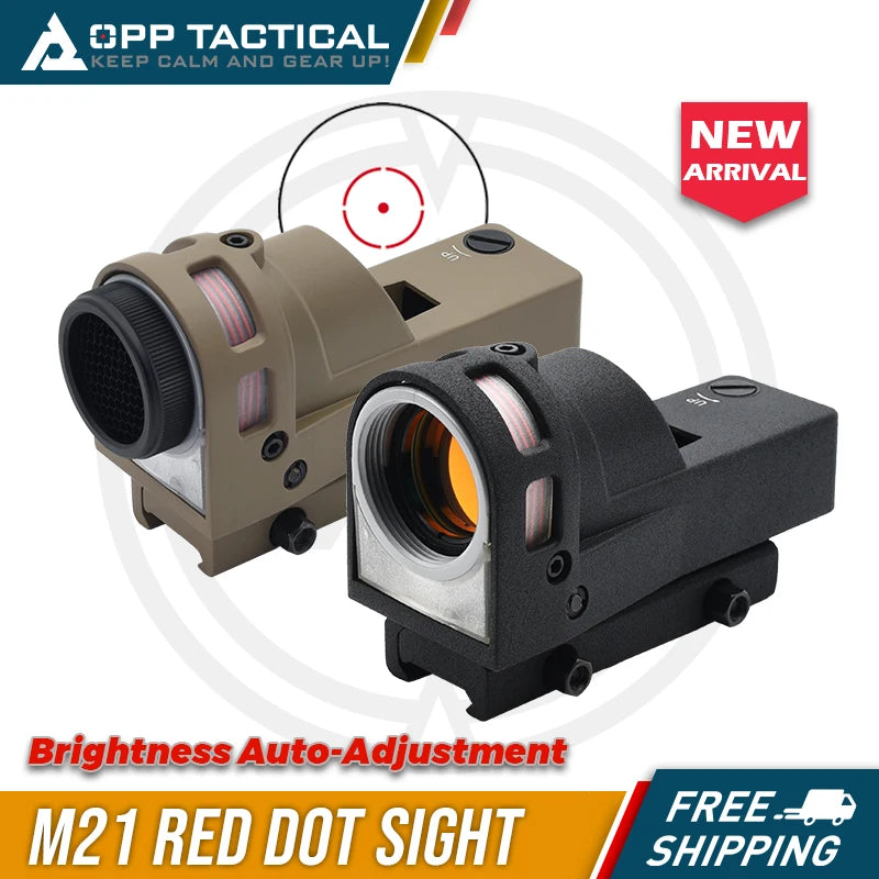 M21 Tactical Self-illuminated Reflex Red Dot Sight for Hunting with QD Mount and Killflash