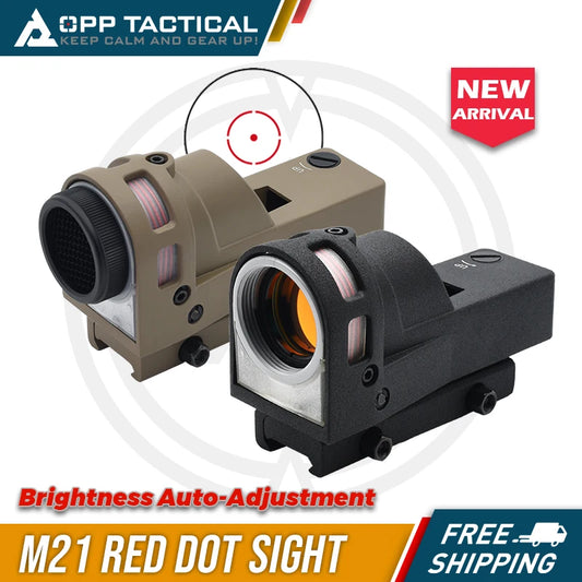 M21 Tactical Self-illuminated Reflex Red Dot Sight for Hunting with QD Mount and Killflash