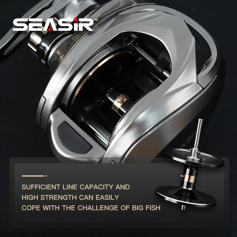Seasir Megacuda Baitcasting Reel 6.5 To 1 Deep Spool