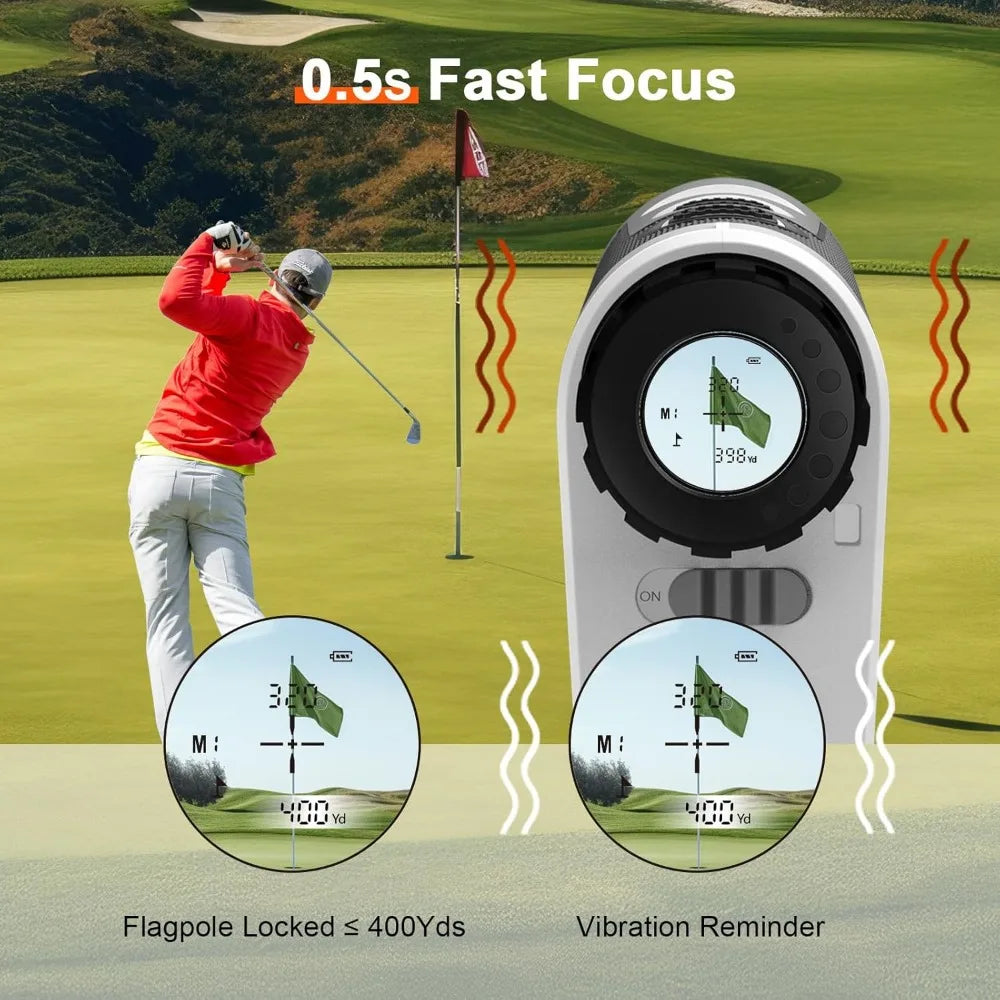 Golf Rangefinder 1700 Yards Rechargeable 6x Magnification
