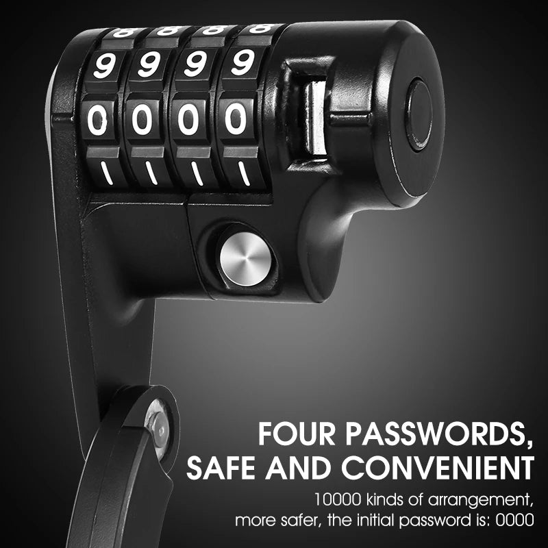WEST BIKING Anti-Theft Bicycle Folding Lock MTB Road Bike Portable Lock Scooter Ebike Motorcycle Safety Lock Cycling Accessories
