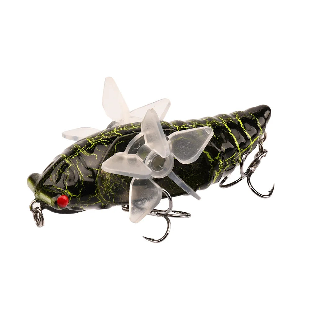 Popper Spin Fishing Lure Floating Hard Bait 14g 7.5g Perch