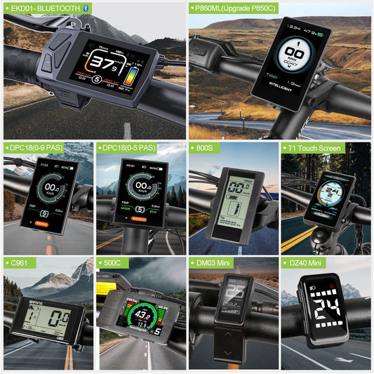 TFT Bike Display DPC18 DZ40 500C C961 UART Bluetooth IP65