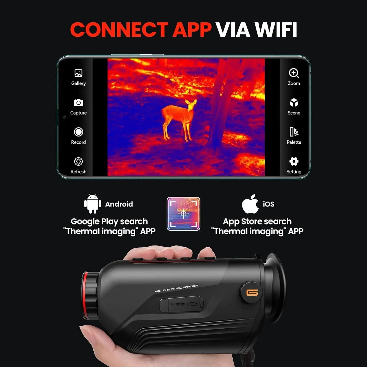 GOYOJO G210 Thermal Monocular 256x192 Resolution Imaging