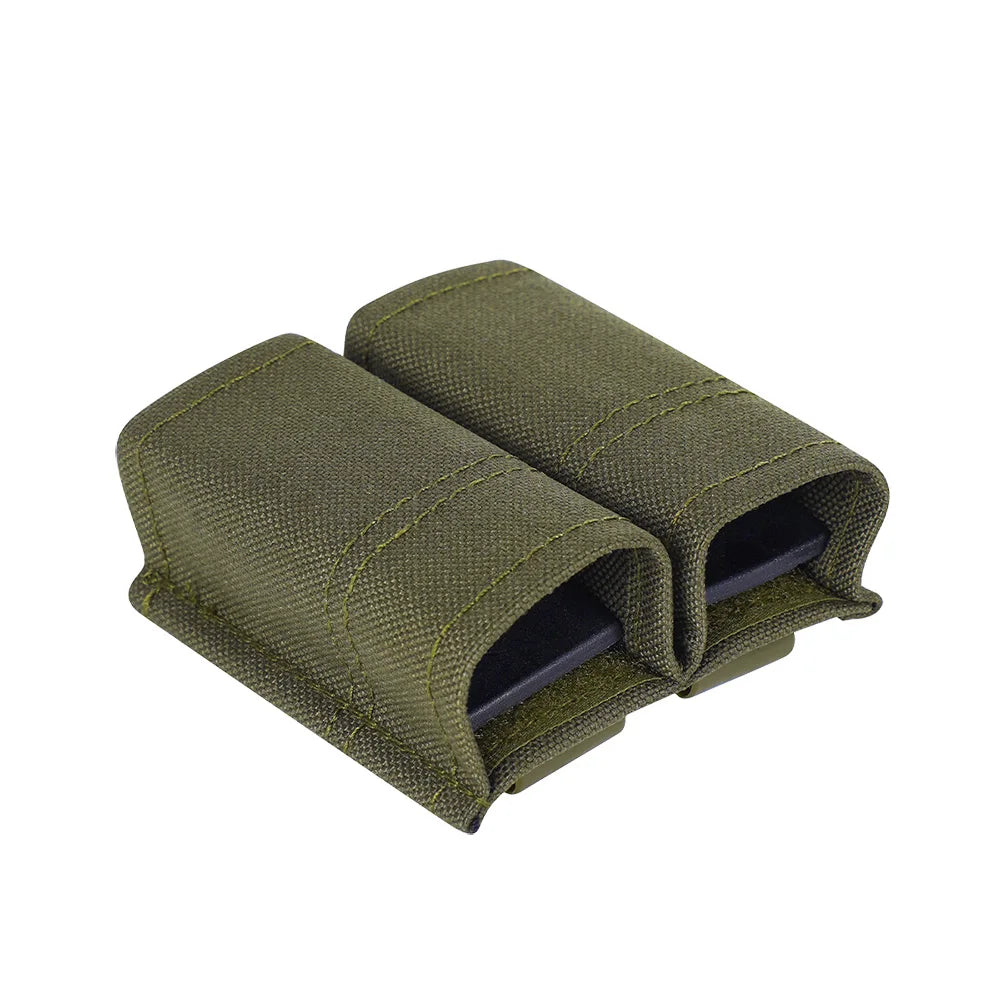 OPHIDIANTAC FAST 9MM Single/Double Mag Bag MOLLE Mag Pouch  Hunting CS Games Air soft Holder With Nylon Support Clip