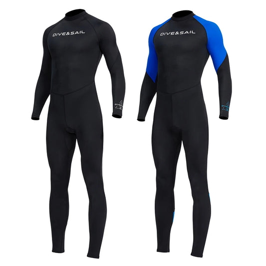 Men Diving Skin With Zipper Sunscreen Snorkeling Swimsuit