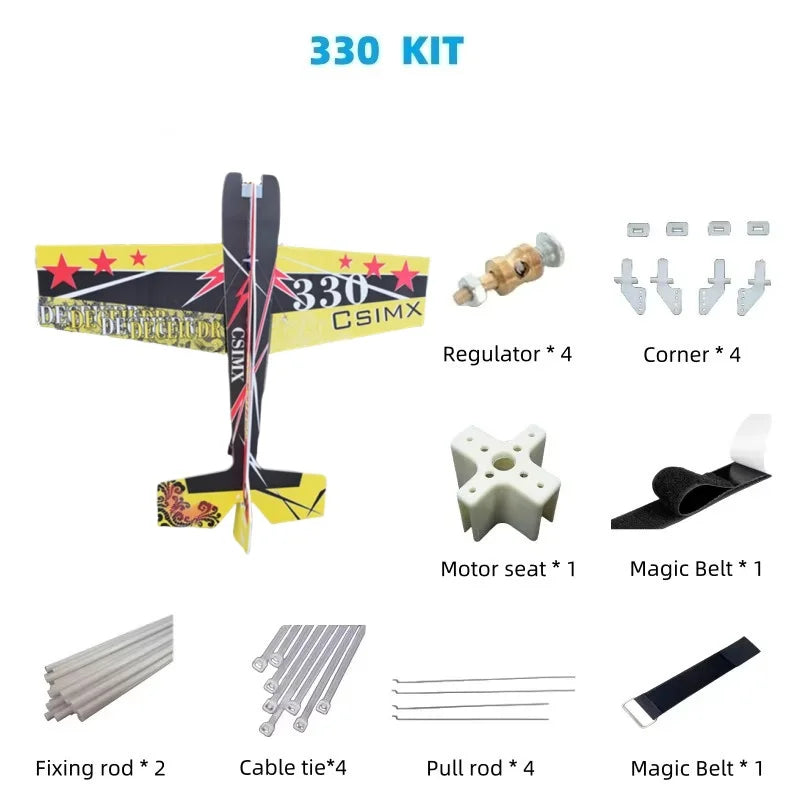 Fixed-wing 3D Mercury Aerobatic Magic Board Plane Rc Airplane Take Your RC Flying To The Next Level KIT DIY Remote Control Plane
