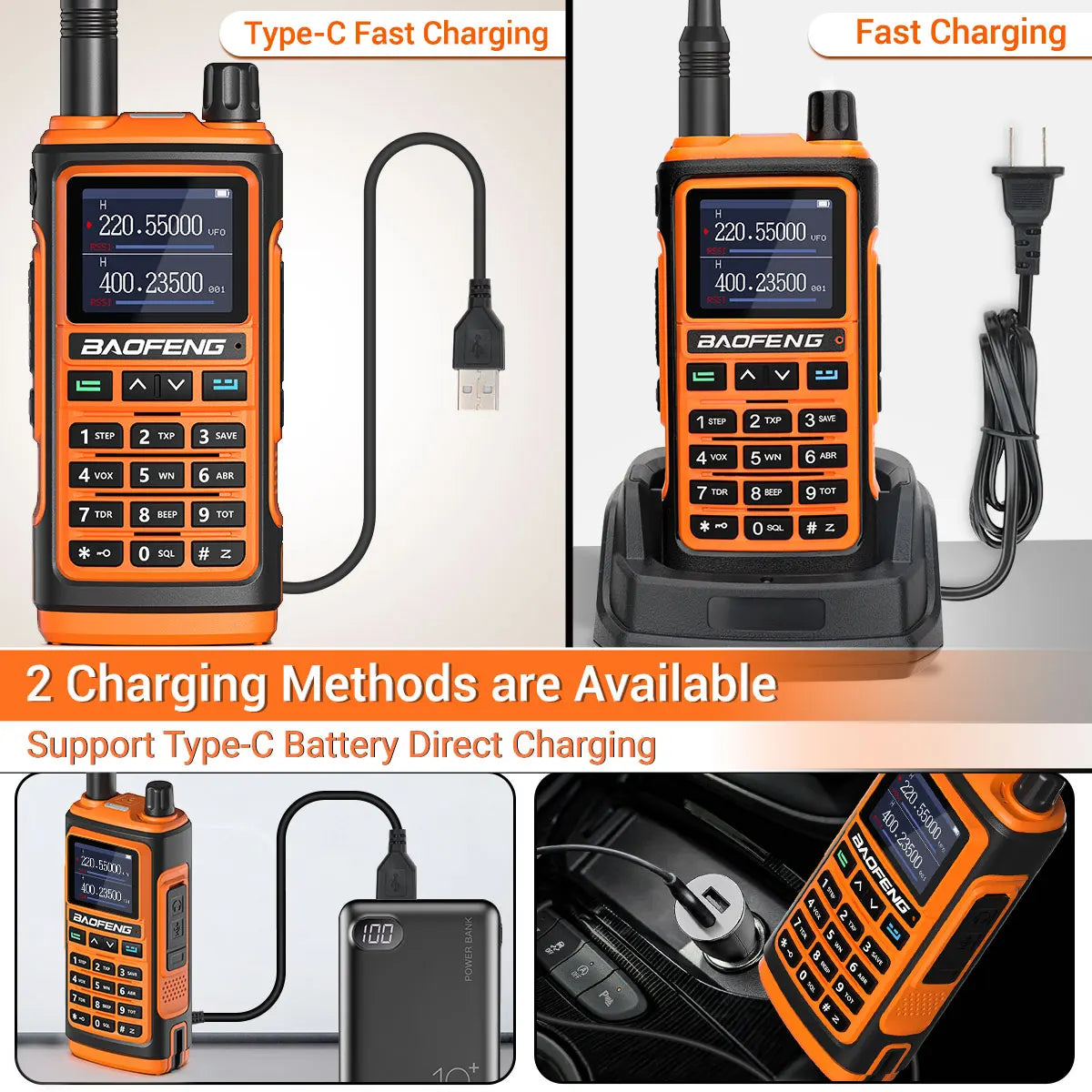 Baofeng UV 17R Walkie Talkie Tri Band Long Range 5W