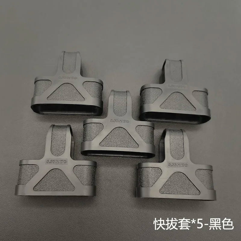 Outdoor Tactical AK 5.56 Rubber Cage Loop  Pull Magazine For M4  M14 M16 Fast Mag Protective Case Hunting Magazine Accessories