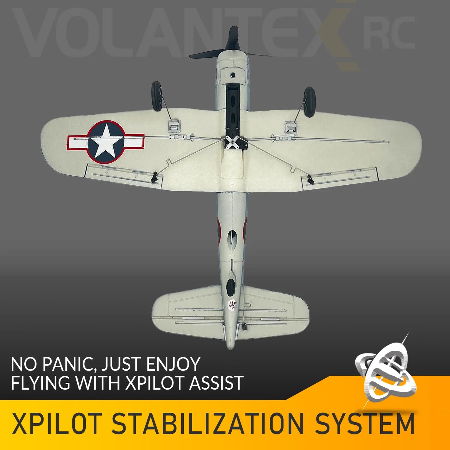 Volantex RC Plane F4U Corsair 4 Channel One Key Aerobatic