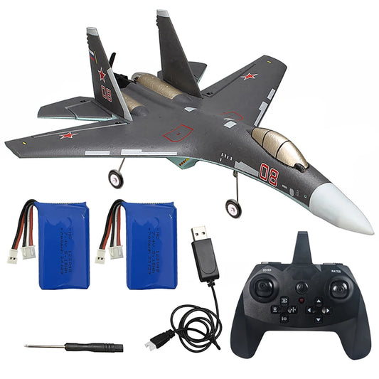 Upgraded QF009 SU35 RC Airplane 375mm Wingspan 2 4GHz 4CH3D