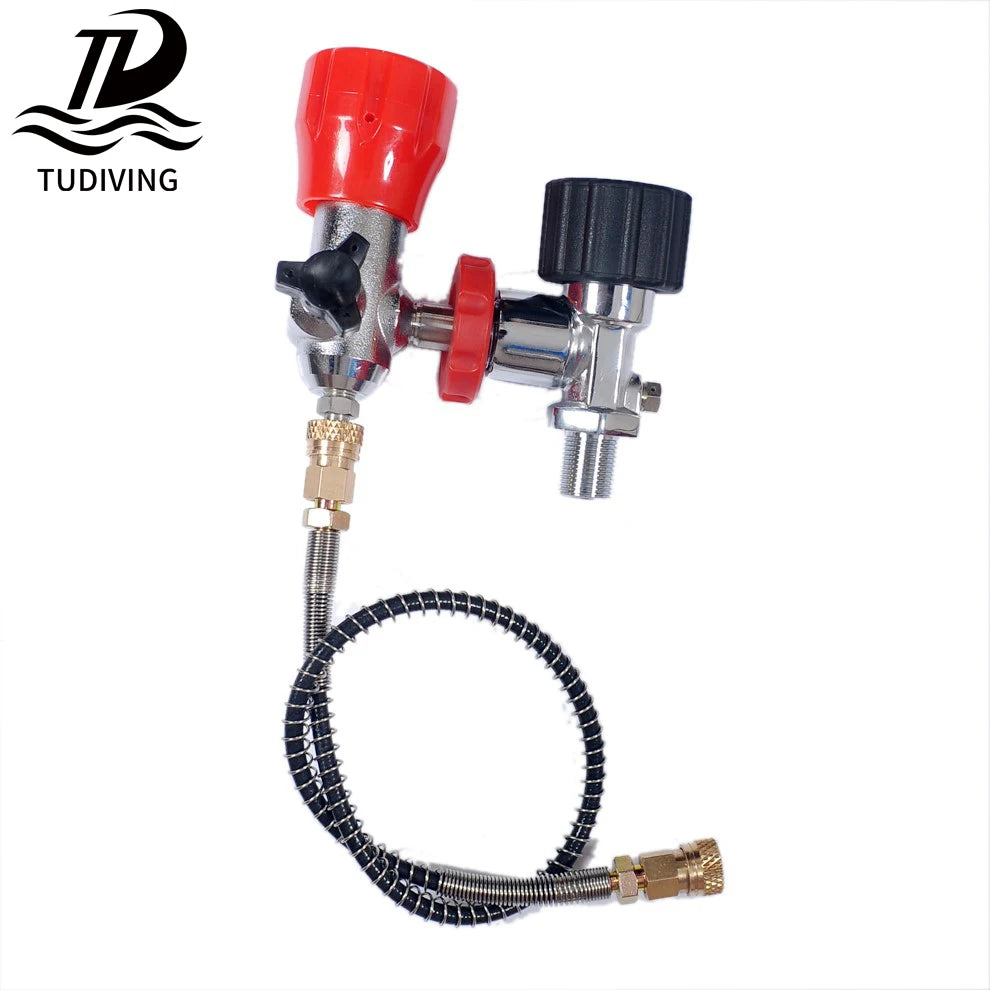 TUDIVING Scuba Diving Valve Adapter Large Small Connection