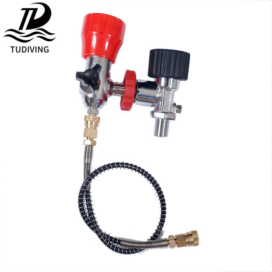 TUDIVING Scuba Diving Valve Adapter Large Small Connection