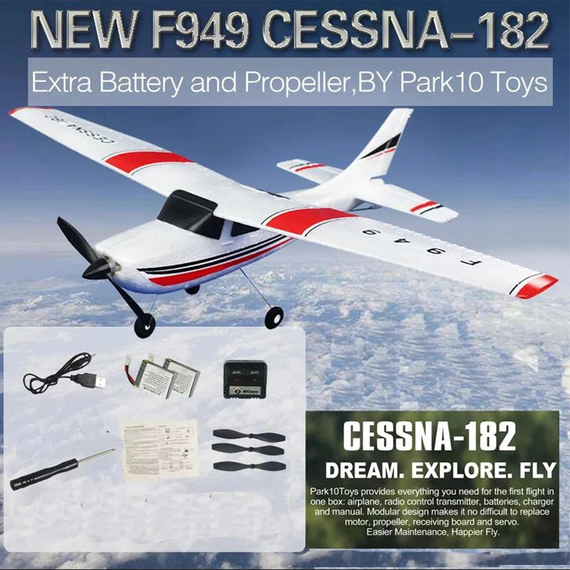 WLtoys F949 RC Airplane Fixed Wing Gyroscope RTF 24G