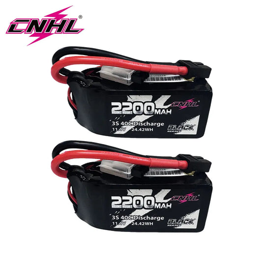 CNHL 3S 2200mAh LiPo Battery 11.1V 40C 2 Pack XT60 RC FPV