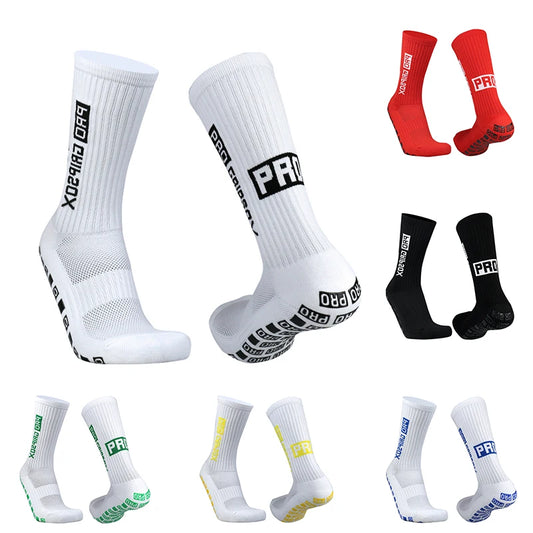 Silicone Anti Slip Football Socks for Men and Women