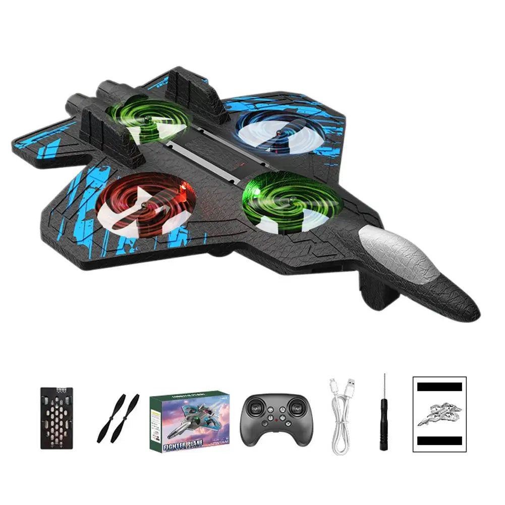 2.4GHz RC Plane – EPP Foam Combat Aircraft, 360° Flip, Electric Remote Control, Kids Holiday Gift