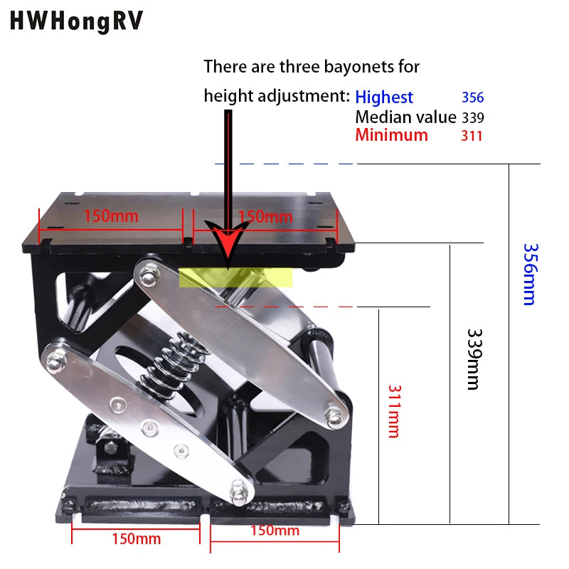 HWHONGRV Yacht Seat Pedestal Aluminum Shock Absorbing Base