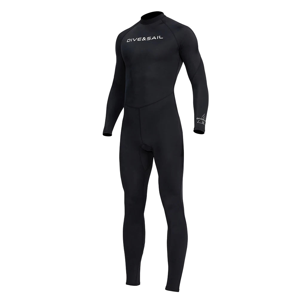 Men Diving Skin With Zipper Sunscreen Snorkeling Swimsuit