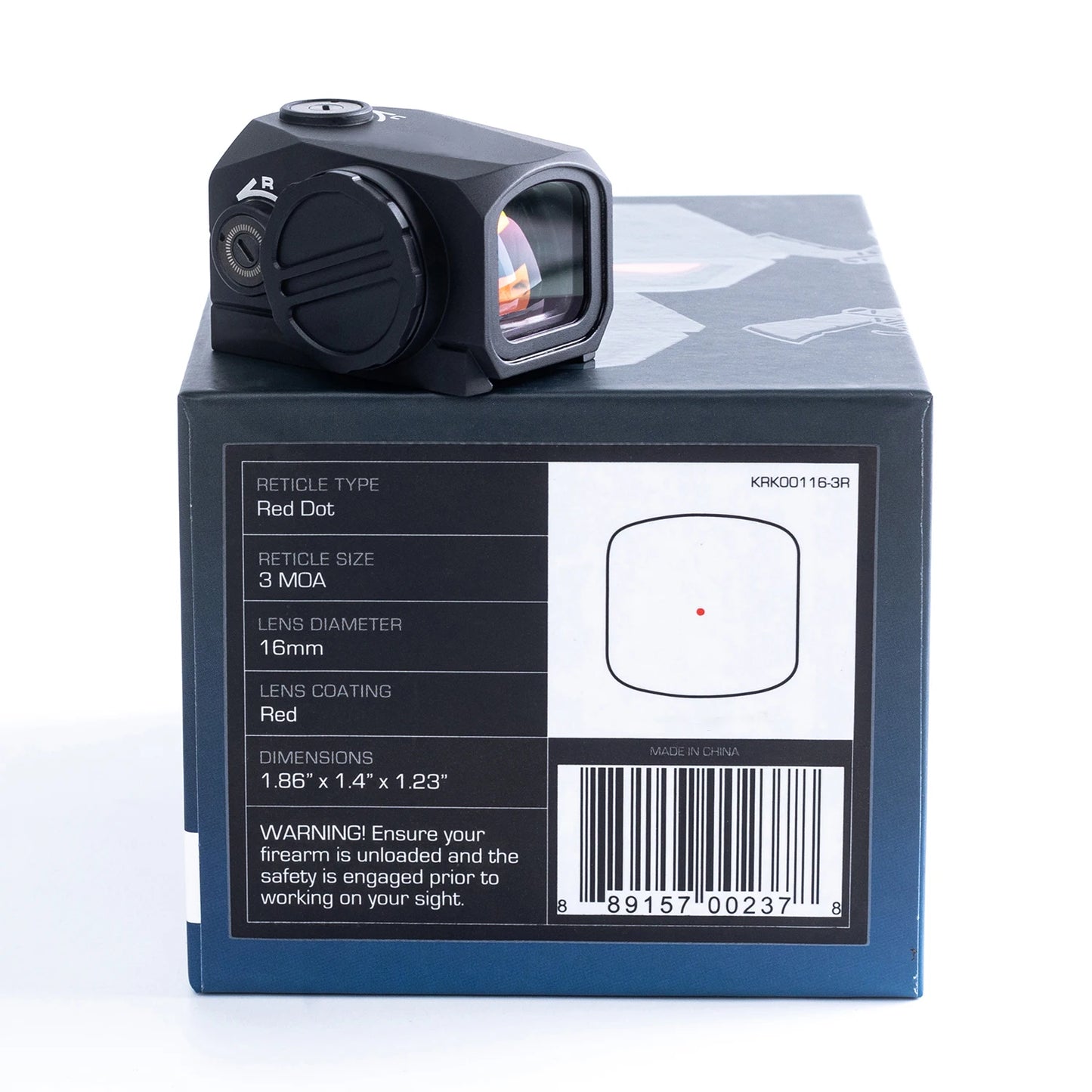 Original Kraken Closed Emitter 1x16 Red Dot Sight Compact  Riflescopes 3 MOA KRK00116-3R 002