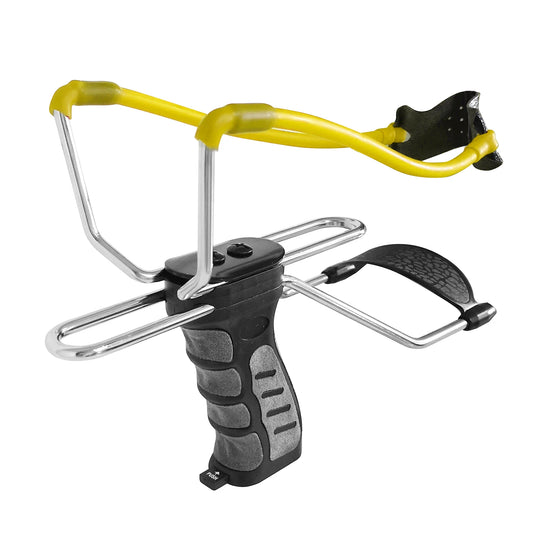 Slingshot Folding Rubberized Hunting Sling Shot with Auto-feed Dispensing Button wrist rocket slingshots for adults