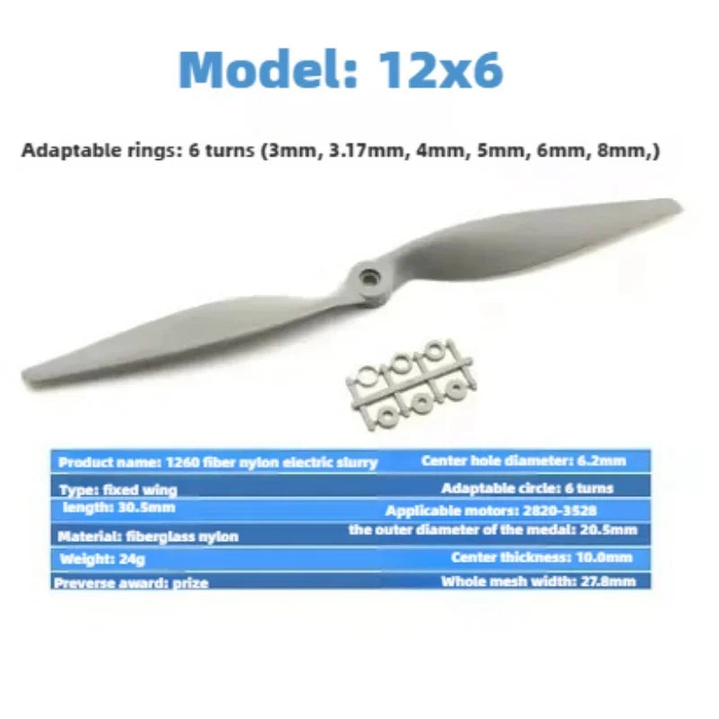 Genuine Gemfan RC Propellers Set for Model Airplane - 6x4 7x5 8x4 8x6 9*4.5 9x6 10x7 10x5 11x7 12x6 12x8 13x6.5High-performance