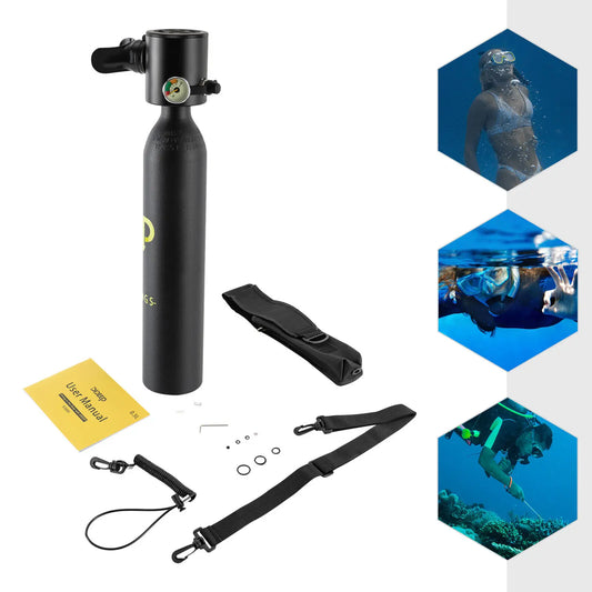 Half Liter Mini Scuba Tank Portable Underwater Oxygen